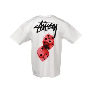 Stussy Men's Fuzzy Dice Tee White, from StockX