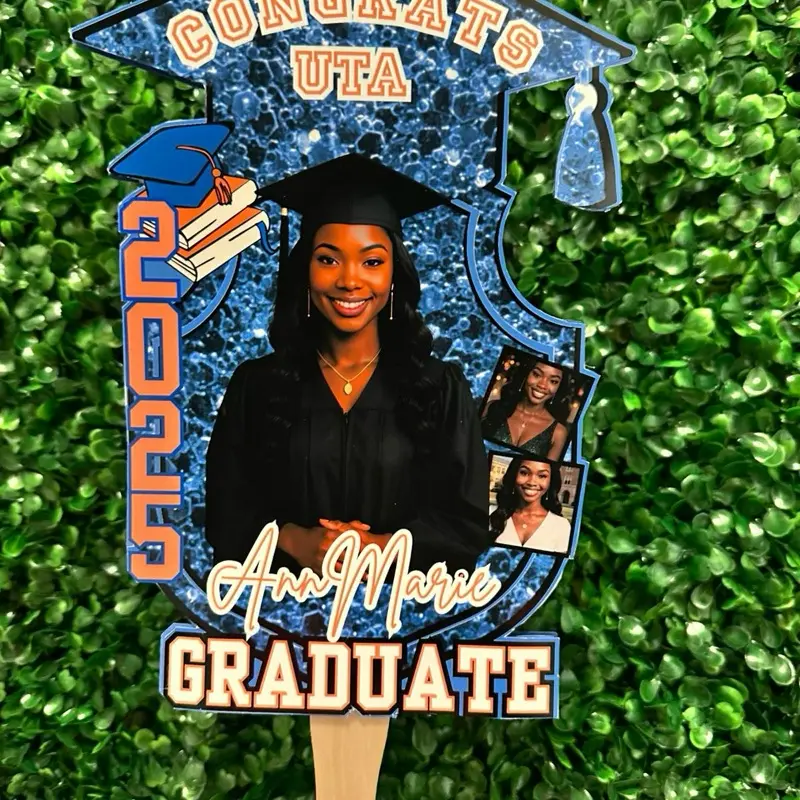 Custom Graduation Fans – Set of 5