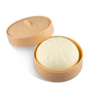 FunPress Dumpling Squishies,Kawaii Slow Rising Squishy Toys for Stress Relief, Cute Soft Food Shaped Sensory Fidget Pack, Anxiety Relief Squishies for Adults Teens Kids Party Favors,White