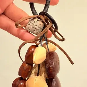 Nut Shell Wind Chimes Decorative Hanging Ornaments for Home Decor and Outdoor Use Unique Handmade Design （11 nutshells )
