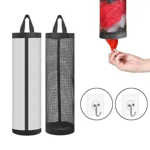 2 Hanging Plastic Bag Organizers for Kitchen Bathroom Office, Durable Storage Solution, Easy Access Design, Perfect for Home & Office Use, Organizing