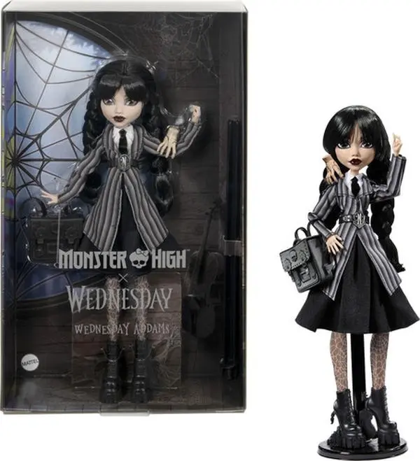 Monster High X Wednesday  - Wednesday Doll  [COLLECTIBLES] Paper Doll, Collectible