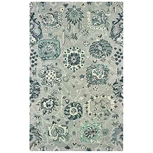 Oriental Weavers Zahra Traditional Soft Handcrafted Boho Area Rug, Z75508076243ST, 2 ft. 6 in. x 8 ft. Rectangular - Grey