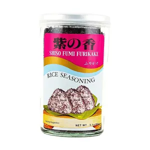 AJISHIMA Shiso Furikake Rice Seasoning - Japanese Dried Seaweed & Perilla Flakes for Rice, Noodles, Onigiri & Baby Food (90g)