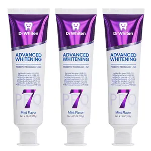 DrWhiten 7-Pro Advanced Whitening Toothpaste, Purple Whitening Formula with 7 Probiotics, Deep Enamel Repair, Fresh Breath, Daily Teeth Whitening Care Oral Intensive