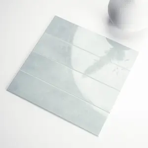 COLAMO Glossy Moonstone Grey Peel and Stick Subway Tile Backsplash for an Elegant and Modern Touch wall sticker wallpaper  decor