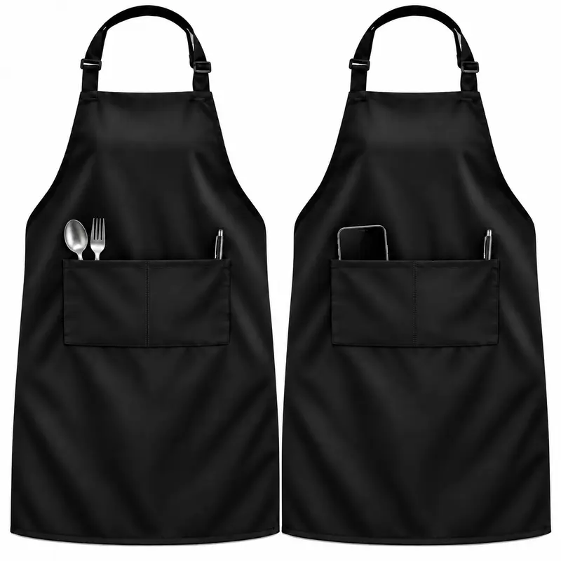 Funny Aprons for Men & Women, Novelty Cooking Aprons with 2 Pockets, Adjustable Long Tie Straps, Machine Washable, Stain-Resistant, Ideal for BBQ, Birthday, Anniversary Gifts