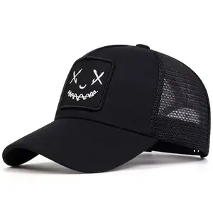 Unisex Personalized XX Embroidered Snapback Trucker Cap Baseball Mesh Hat Outdoor Sport Adjustable Sunscreen Leisure Hat Spring Summer Travel Tourism Beach Vacation