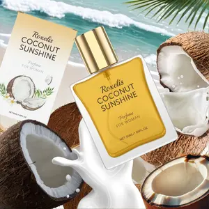 Coconut Scented Women's Perfume, Natural Ingredients, Delicate Floral Fragrance, Fresh and Long-Lasting, Elegant Confidence, Alluring Charm, Coconut Extract