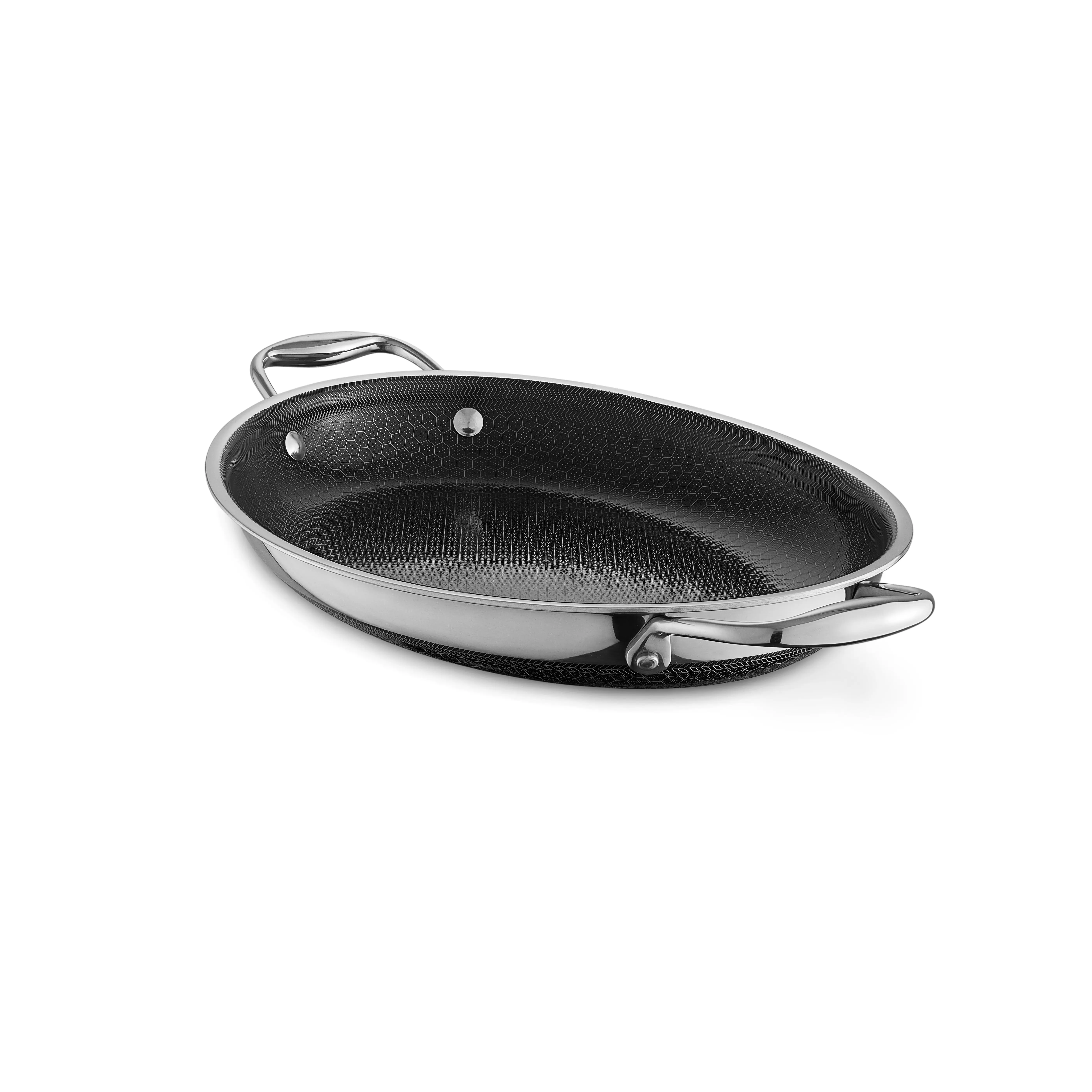 HexClad Oval 9 x 12.5 Inches Roasting Pan (No Rack) HexClad Oval 9 x 12.5 Inches Roasting Pan (No Rack)