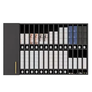 OmySalon Wall Mounted Salon Station, Cabinet with Hair Color Rack, Salon Color Rack Organizer with Adjustable Shelves, Barber Hair Dye Display for Hair Stylist