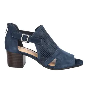 Bella Vita Womens Illiana Cut-Out Block Heeled Casual Sandals Casual Mid Heel 2-3" - Blue