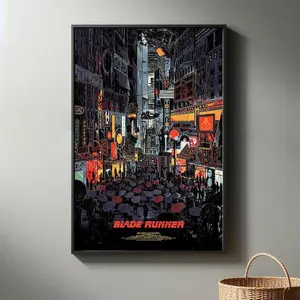 Blade Runner (1982) Movie Poster | High Quality Canvas Print I 2024 Movie Poster | Modern Room Decorative Arts | Popular Film Gift