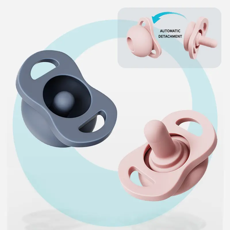 ThoLune Baby Pacifier Set, Closes When Dropped, Rebound & Anti-dirty Design, 6-18 Months, 2 Pack, Comfortable Sensory Teether Pacifierclip,TikTokShopBlackFriday