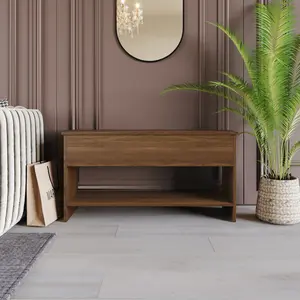 Favorer Glendive Storage Cabinet Bench with Hidden Compartment