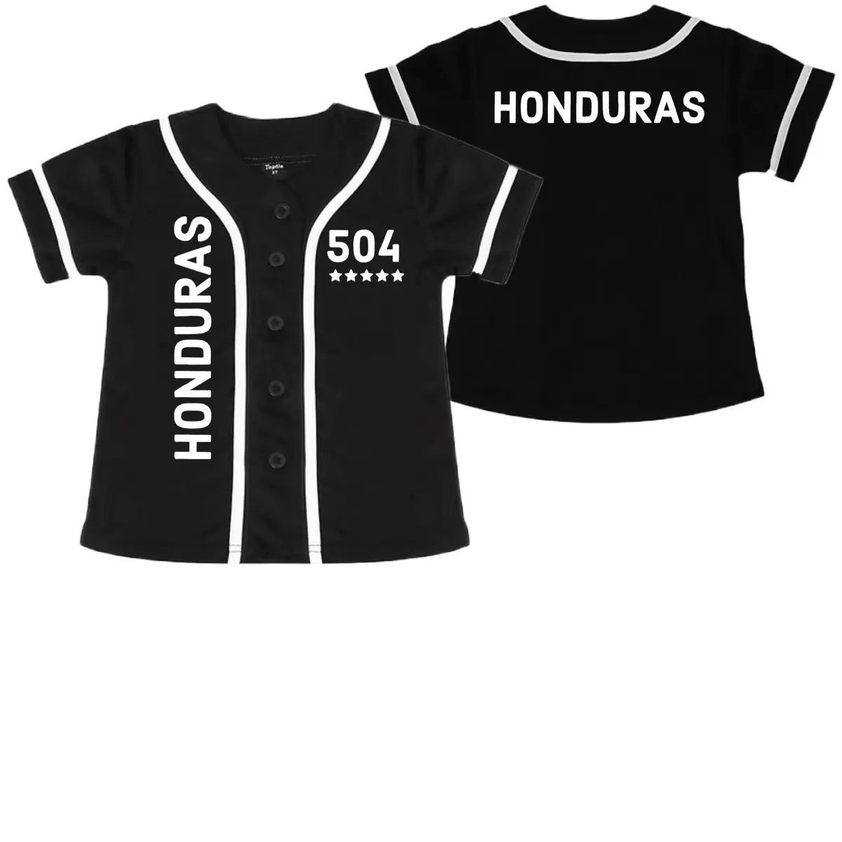Honduras kids baseball Jersey for boys and girls Quick Dry Breathable Unisex Comfortable