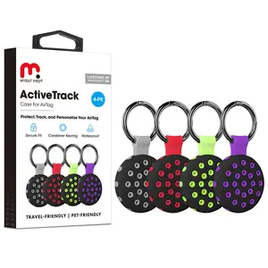 MyBat Pro Active Track Case For AirTag, Durable Protective Wearable Silicone Cover with Metal Holder