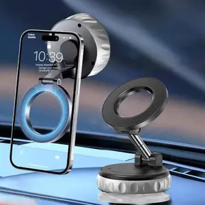 Magnetic Phone Holder for Car 2026 Heavy Duty Model 360° Adjustable Vacuum Suction Car Magsafe Phone Mount Cell Phone Holders for Your Car for iPhone 17 Pro Max 16 15 14 13 (Metal Stand Rotor)