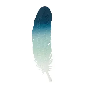 TALE FEATHER Bookmark, Flexible Silicone Feather Page Marker with Soft Ombre Design, For Readers & Book Lovers