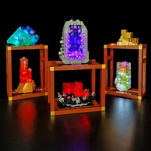 Lego LED Lighting Kit for Set 21362 Mineral Collection, Enhance Your Lego Display, Perfect Addition for Collectors & Enthusiasts, Atmosphere Lamp