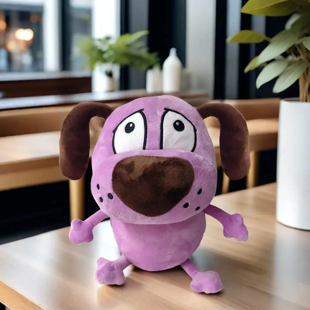 New Courage the Cowardly Dog Plush Toy 12inch Anime Game Peripheral Figurine New Courage the Cowardly Dog Plush Toy 12inch Anime Game Peripheral Figurine