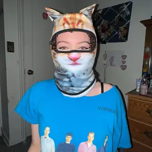 3D Cat Ski Balaclava Sheisty Face Mask with Ears for Music Festivals Raves Ski Halloween Party Outdoor Activities