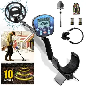 Metal Detector for Adults Professional, Detector De Metales for Gold and Silver with LCD Display, 5 Mode, Waterproof with 10" IP68 Search Coil and Upgraded Advanced DSP Chips detect
