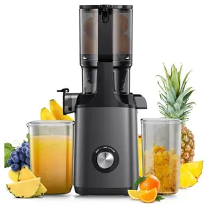 Cold Press Juicer, JoyBear Slow Juicer Machine with 4.3" Feed Chute Fit Fruits & Vegetables, Masticating Juicer with High Juice Yield and Easy to Clean, Large Auger, Double Strainers, BPA Free 250W, Best Gift