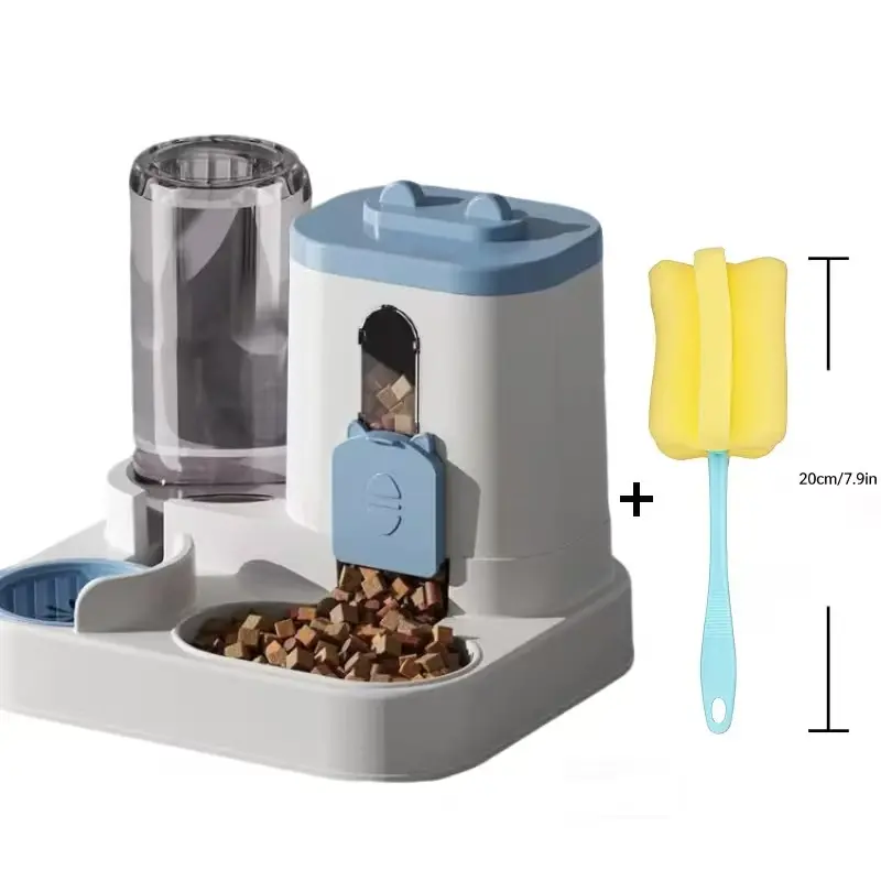 Automatic Cat Feeder & Water Dispenser 2-in-1 – Smart Portion Control Pet Feeding Station