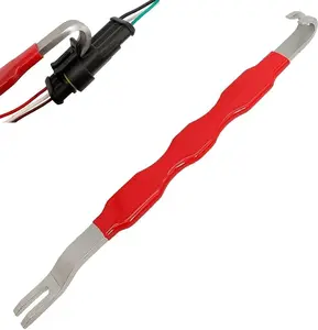 AWEE Automotive Electrical Terminal Connector Removal Tool, Electrical Connector Separation Tool, Dual-Head Automotive Electrical Disconnect Tool, Connector Release Tool, Wiring Harness Clip Remover, Automotive Maintenance Separator, Safety Pry Bar