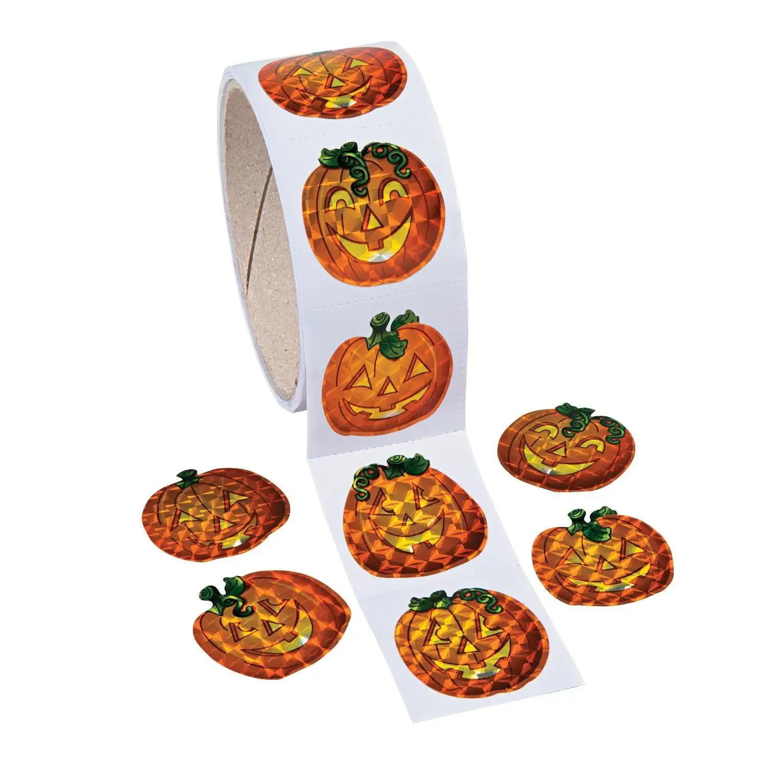 Prism Pumpkin Stickers, Stationery, 1 Piece