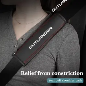 Comfortable Car Seat Belt Shoulder Cover, Safety Pad for Mitsubishi Outlander, Available in 1pc or 2pcs, Ca Prop 65 Compliant, Car Accessories