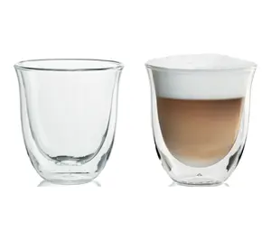 De'Longhi 6 Oz. Cappuccino Glasses 2-pack