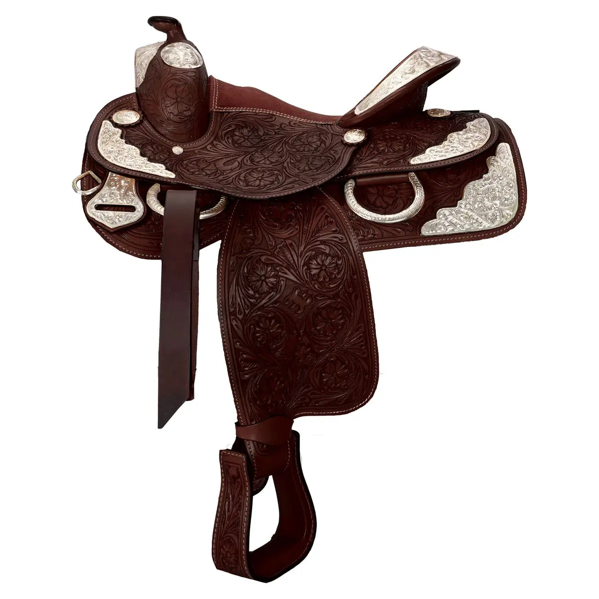 Schneiders Denver Youth Western Show Saddle - Entry-Level, 5-Year Tree, Lightweight Design, Suede Seat, Close Contact for Western Riding & Show Riding Equestrian Activities