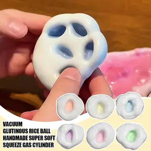 Simulated Ice Skin Handmade Ball Pinching Toy Sticky Suction Finger Stress Relieving Ball for Adults Children To Relieve Anxiety
