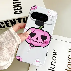 Halloween Elements Pattern Fun Phone Case for Google Pixel 7/8/9/10 Pro 5G Shockproof Precision - Hole Film Case Featured