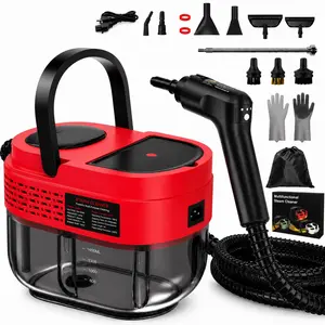 Handheld Steam Cleaner for Home, 2500W High Pressure Steam Cleaner for Car Detailing, 3 Steam Levels, 1600Ml Tank, High Heat Steamer for Bed Bugs, Couch, Furniture, Kitchen, Bathroom, Floors