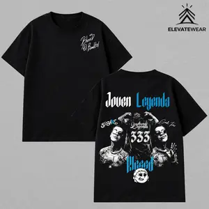 Blessd Joven Leyenda 333 T Shirt, Blessd Latin Trap Music Graphic Tee, Urban Streetwear Oversized Unisex Cotton Shirt, Reggaeton Fan Merch Gift