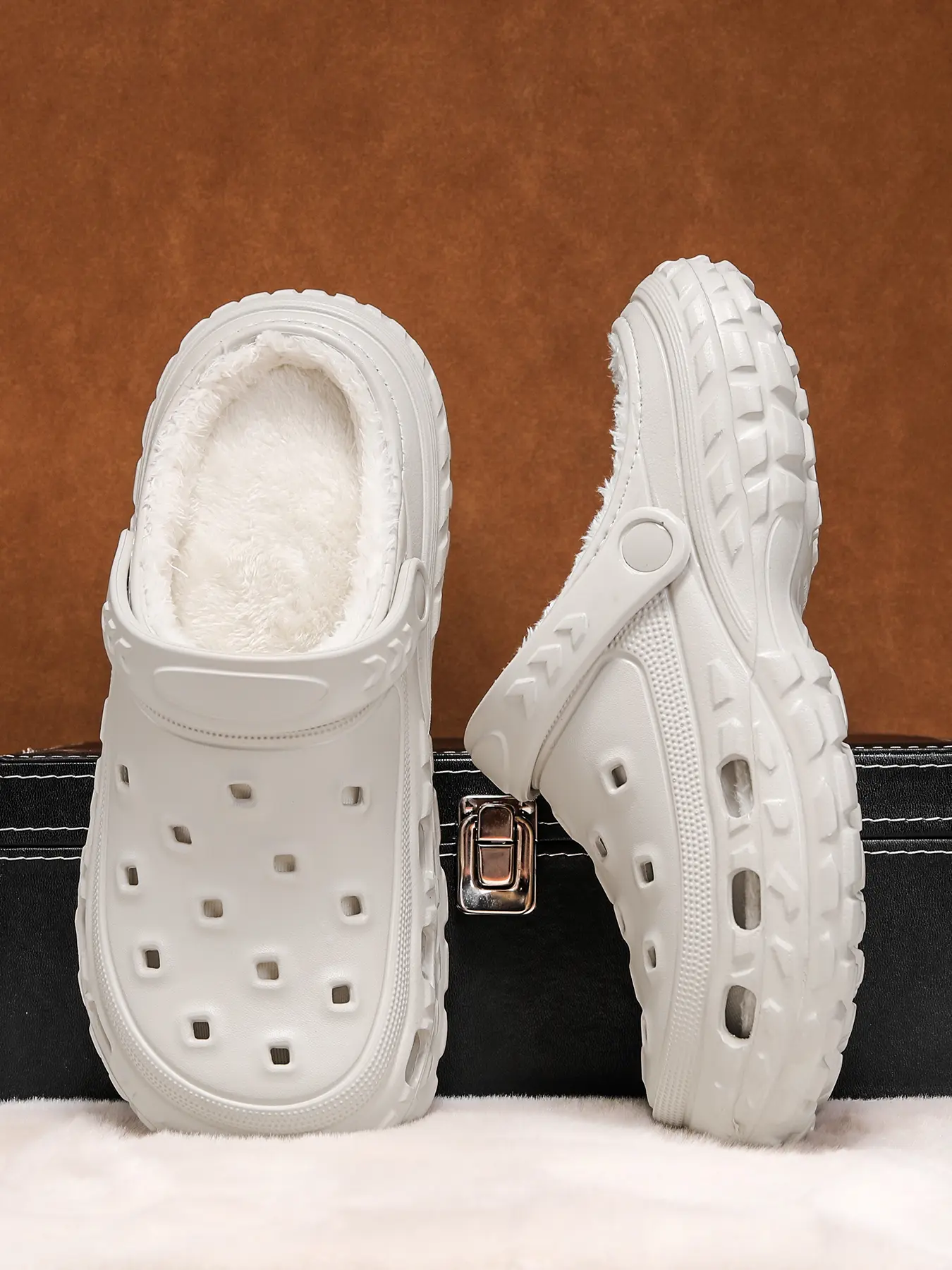 Men Women One-Step Mule Slippers, Warm Thick Cotton Eva Shoes, Casual Winter Footwear, Comfortable All-Season Wear, Durable Design, Eva Clogs Mules