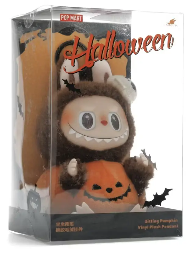Pop Mart The Monsters Happy Halloween Pumpkin Labubu Vinyl Plush Pendant 1pc - NEW/SEALED, 100% AUTHENTIC