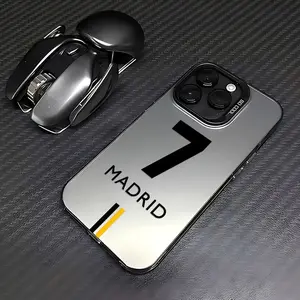 The Madrid Digital Number 7 Phone Case Is Compatible with Iphone Models 16, 15, 14, 13, 12, 11 Pro Max, X, XR, XS Max, 8, And 7 Plus, Featuring a Matte Anti-Drop Back Cover.