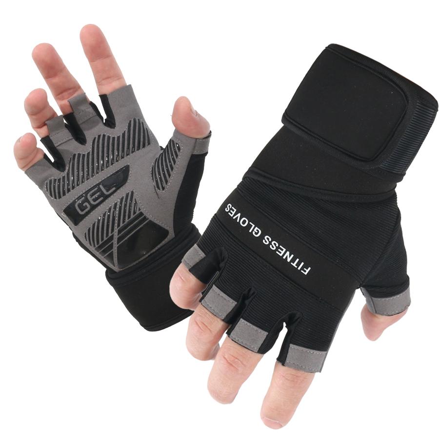 New Arrival Half Finger Gym Gloves for Men Women, Non-Slip GEL Padded Fitness Gloves with Wrist Support for Weightlifting, Cycli