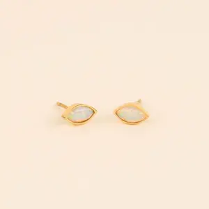October Birthstone Stud Earrings