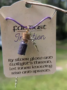 Fae Dust, Necklace, Nostalgia, Glitter, Gemstones, Fairy Dust