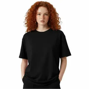 Women Fashion Oversized Cotton T Shirt Casual Loose Fit Summer Top Versatile Lightweight Breathable Tee Soft Daily Wear