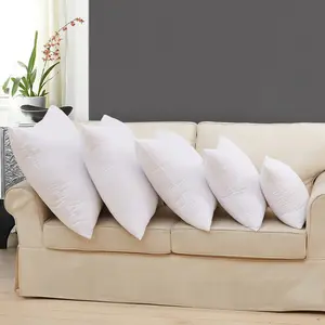 4 Pack Square Throw Pillow Inserts – Premium Brushed Fabric Cover, Fluffy PP Cotton Filled Soft Cushion Fillers, Breathable Durable Decorative Pillow Inserts for Sofa, Couch, Bedroom and Home Decor