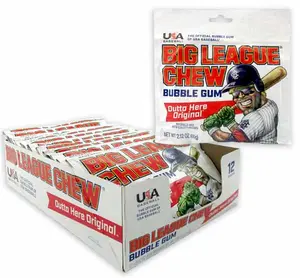 BIG LEAGUE CHEW - BUBBLE GUM ORIGINAL PEG BAG ONE PIECE