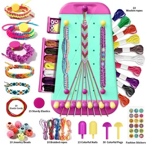Friendship Bracelet Making Kit for Girls Ages 8-12, Arts & Crafts DIY Craft Set, DIY Jewelry Making, Perfect Birthday Gift Idea for Girls 7-11 Years Old, Beads Bracelet