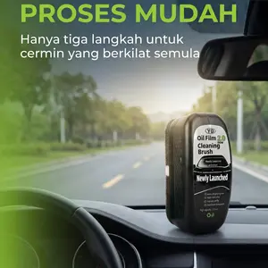 2.0 Car Windshield Cleaner – Heavy Duty Oil Film & Grease Remover, Instantly Dissolves Stubborn Stains, Creates Rain-Repellent Hydrophobic Layer, Prevent Fog & Improve Night Driving Safety