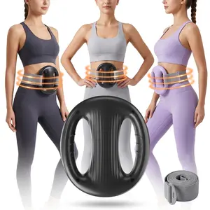 2026 new model, mini muscle training fascia ring, supports 12 mode switches, upgraded adjustable straps, fits waists up to 55 inches, suitable for relaxing waist and back muscle training, handheld muscle training and relaxation.
